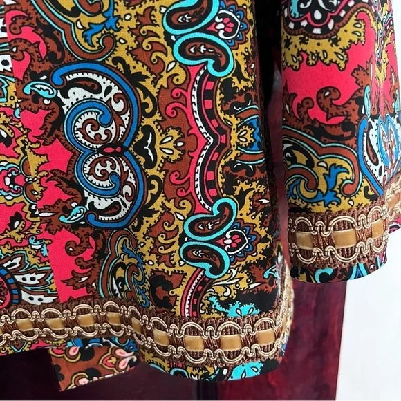 EUC Muse by Boston Proper Boho Maximalist Blazed size 4 - Picture 8 of 14